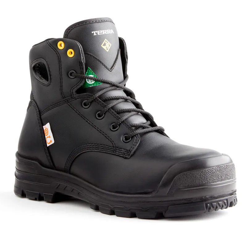 Men's Terra Black Baron 6" Work Boot 2925BK