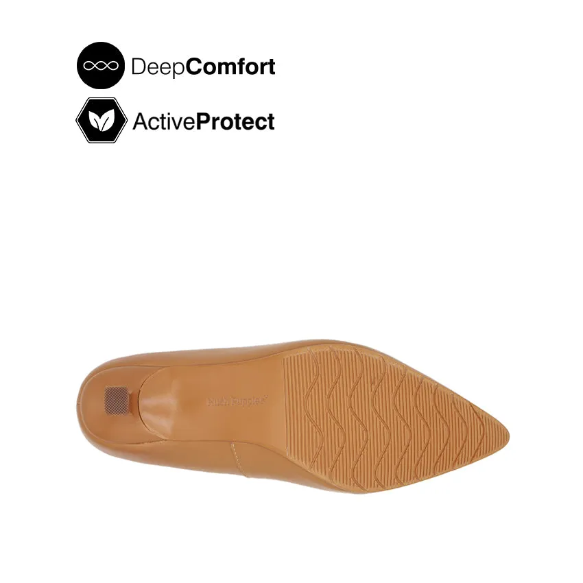 Miles Pump Women's Shoes - Camel Leather