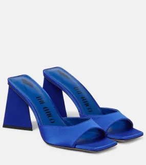 Mini devon 85 The Attico satin pumps, blue