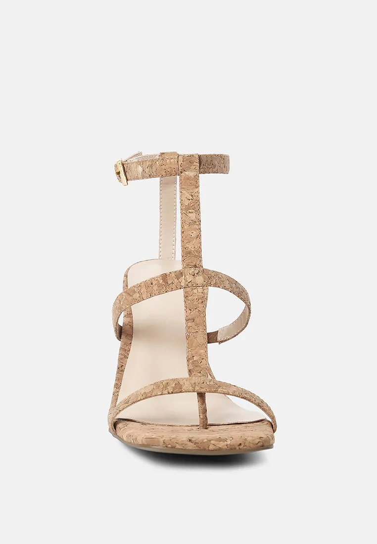 Mirabella Open Square Toe Block Heel Sandals