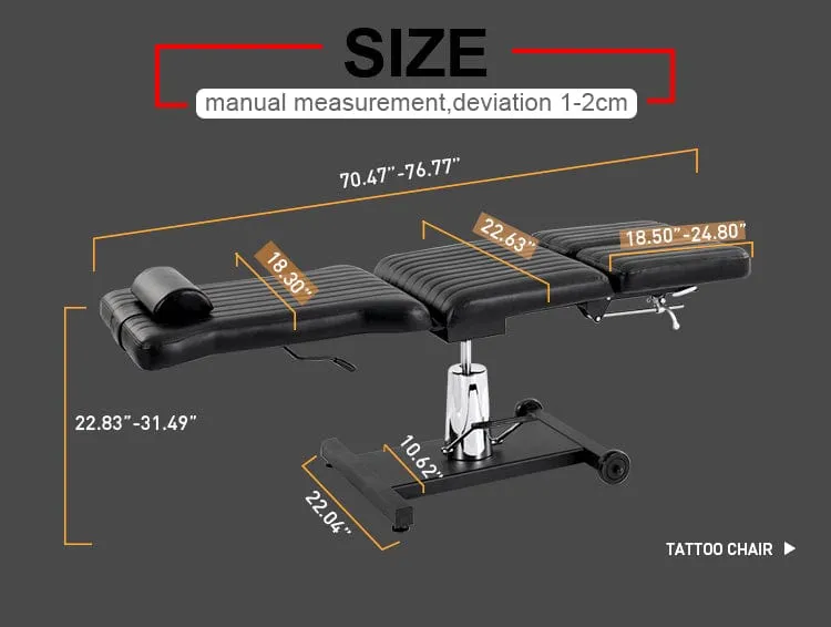 Multi-functionality Hydraulic Split Leg Tattoo Client Chair TA3611