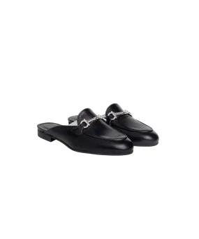 NERO GIARDINI WOMENS LEATHER MULES