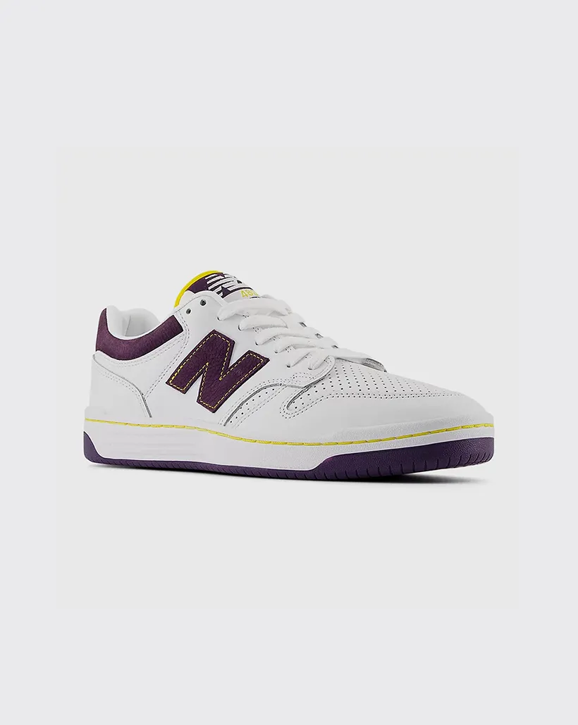 New Balance 480 Shoe - White/Purple - NM480PST