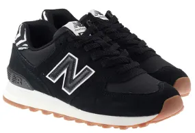 New Balance Trainers Womens 574 Animal Print Black