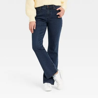 New - Universal Thread Women's Vintage Bootcut Jeans High-Rise Stretchy