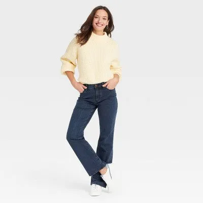 New - Universal Thread Women's Vintage Bootcut Jeans High-Rise Stretchy