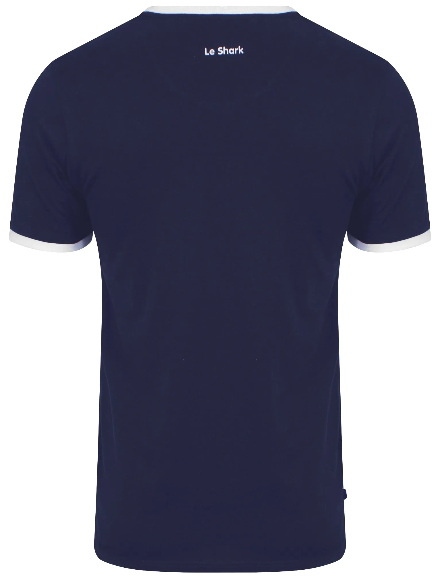 Petersham Contrast Trim Ringer T-Shirt in Deep Cobalt - Le Shark