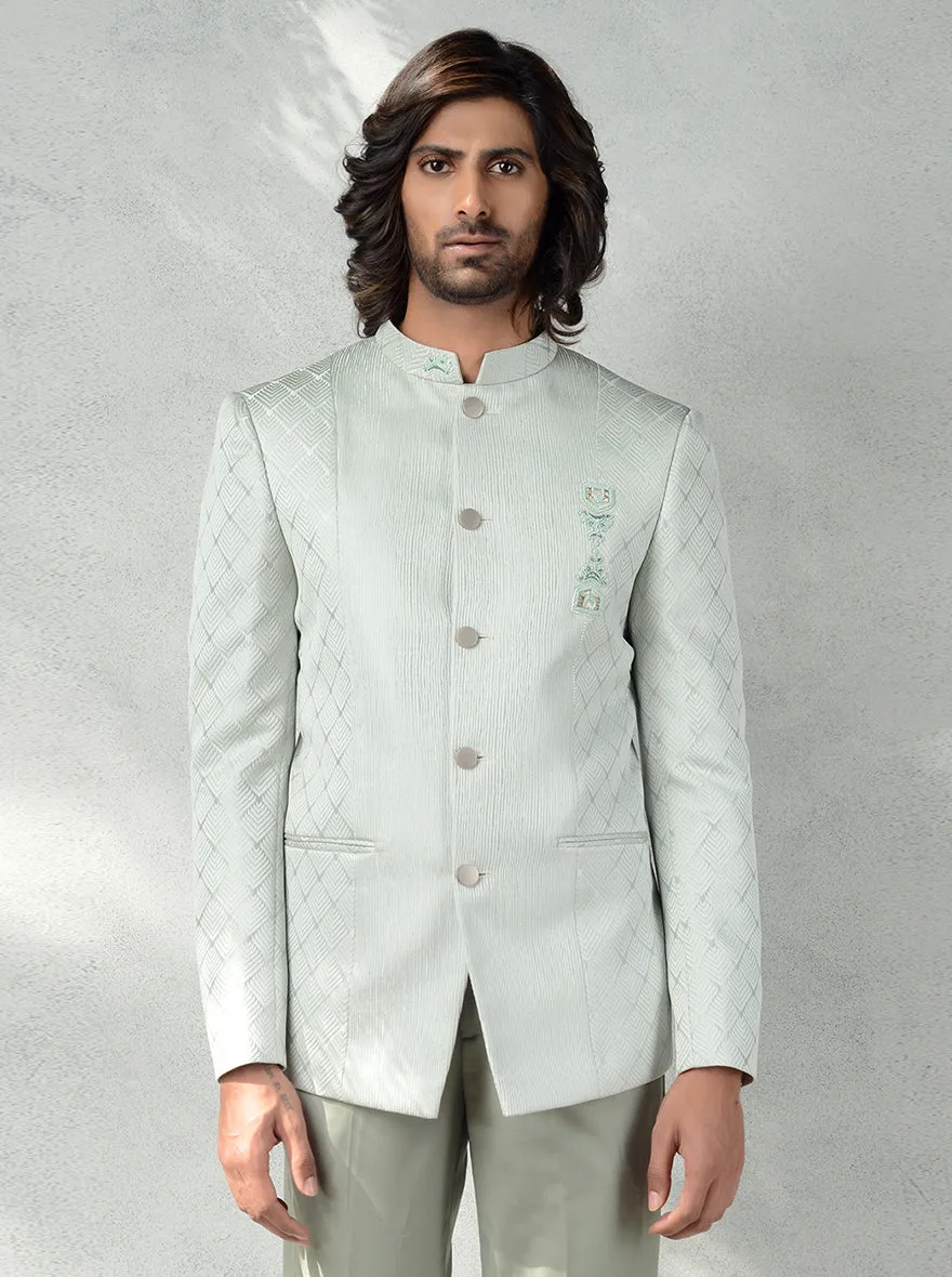 Pista Green Jodhpuri Suit | JadeBlue