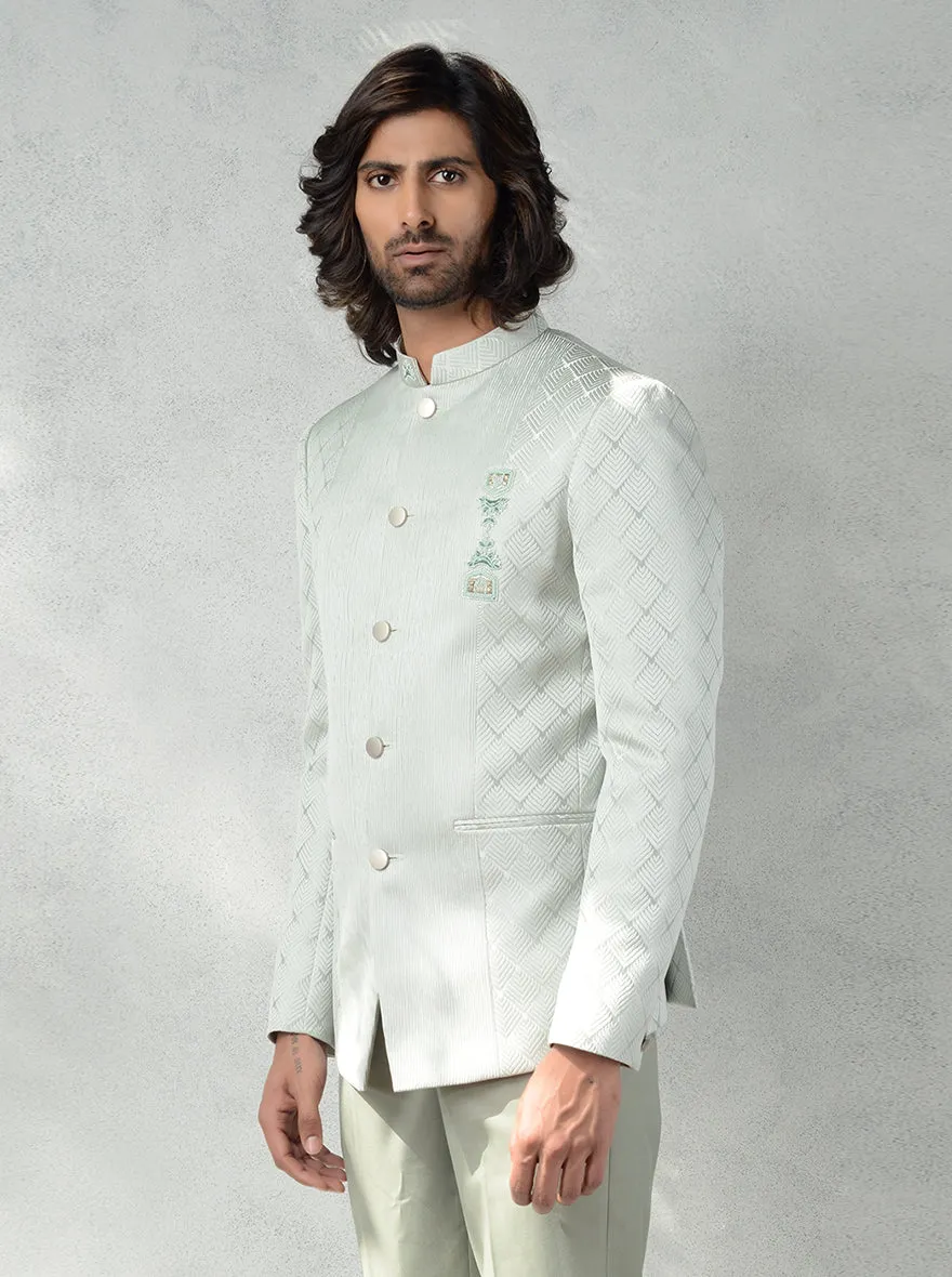 Pista Green Jodhpuri Suit | JadeBlue