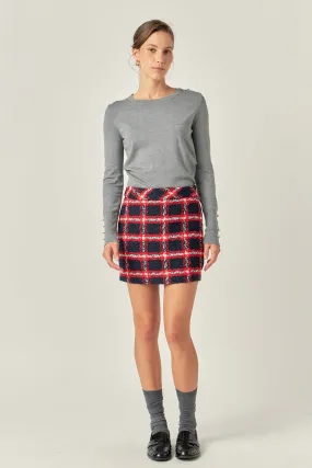 Plaid Mini Skirt