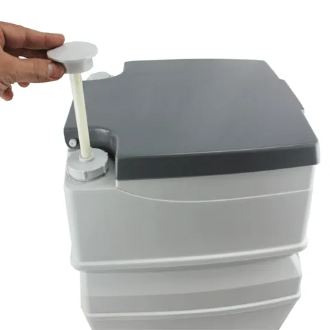 Portable Outdoor Toilet, Flushable, Removable Holding Tank, 5 Gallon