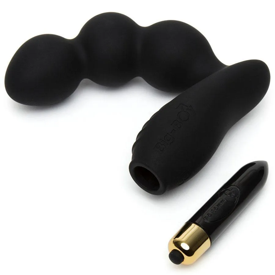 Rocks Off Big Boy Vibrating Black Prostate Massager & Perineum Stimulator