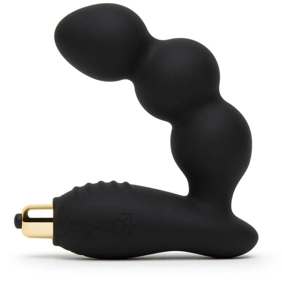 Rocks Off Big Boy Vibrating Black Prostate Massager & Perineum Stimulator