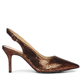 Saint Callie Metallic Bronze Leather Pumps