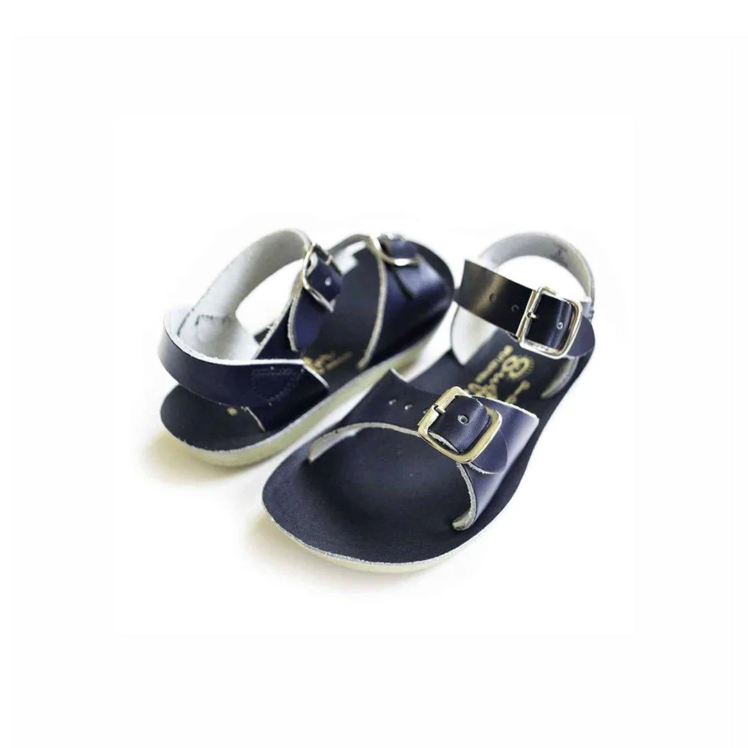 Salt-Water Sun-San Kid's Sandals - Surfer - Navy