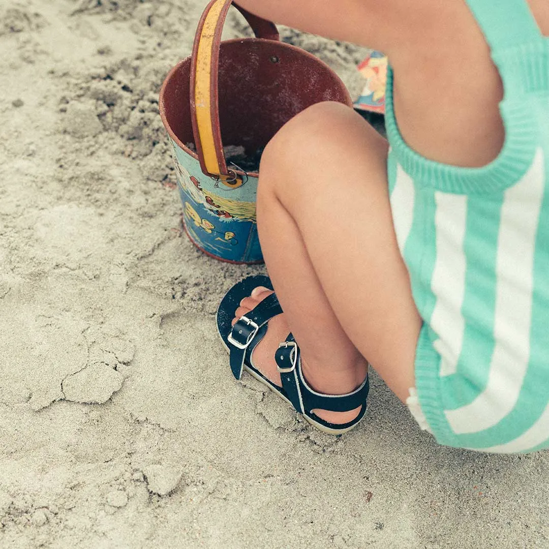 Salt-Water Sun-San Kid's Sandals - Surfer - Navy