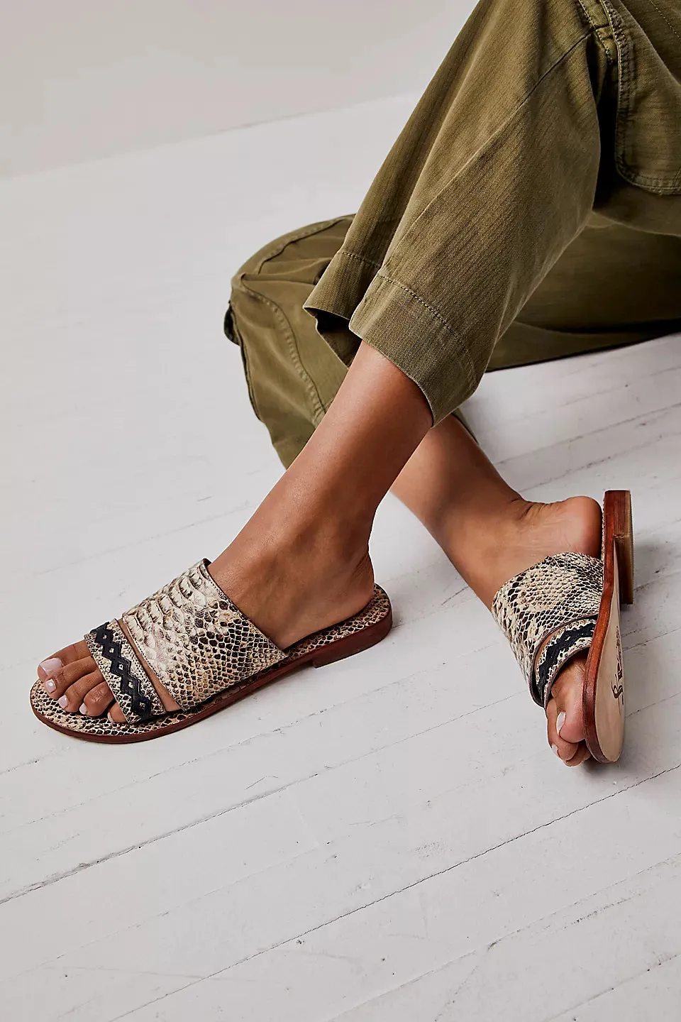 Saturday Sandal in Snake