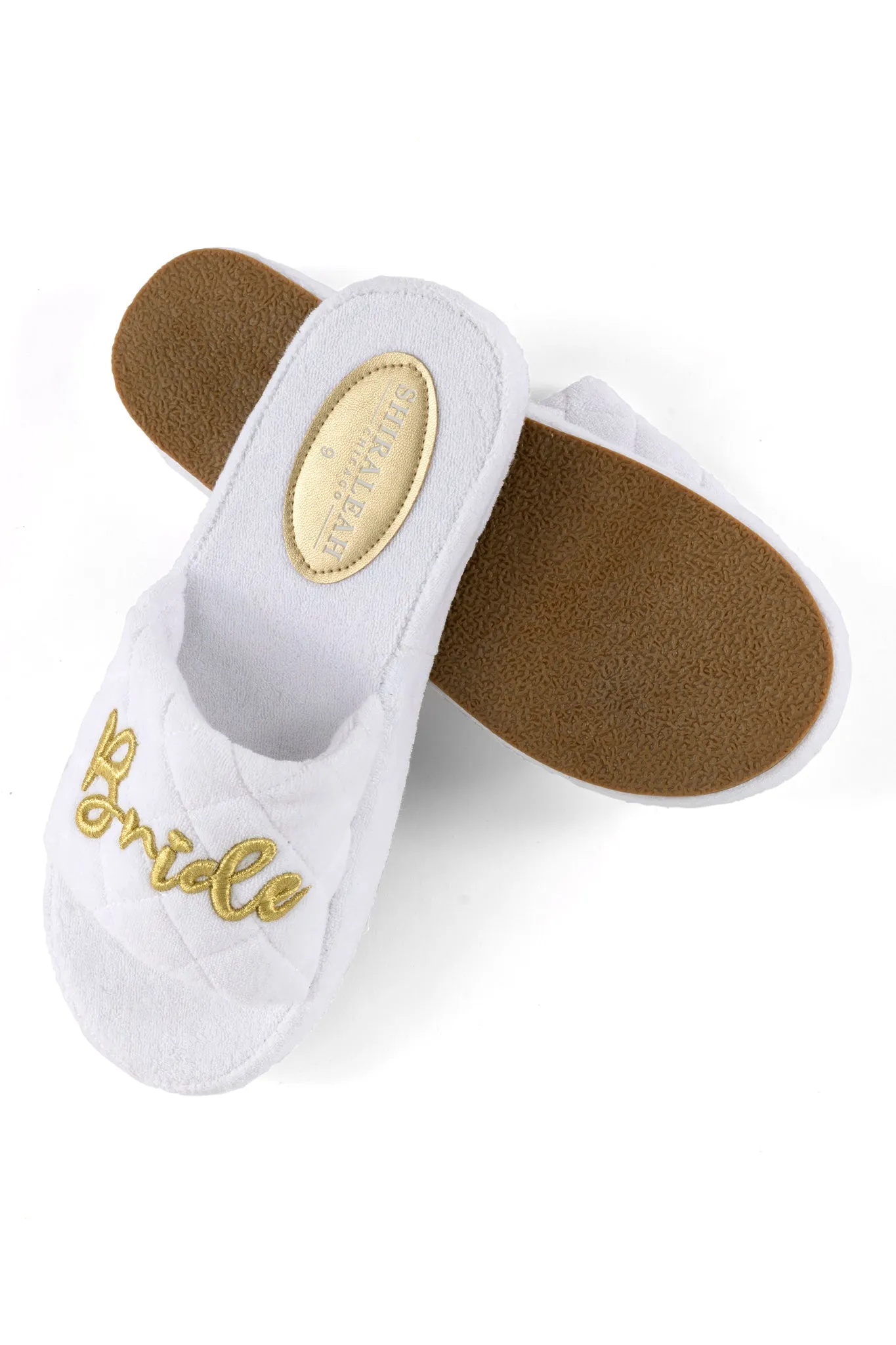 Shiraleah Terry "Bride" Pool Slides, White - FINAL SALE ONLY