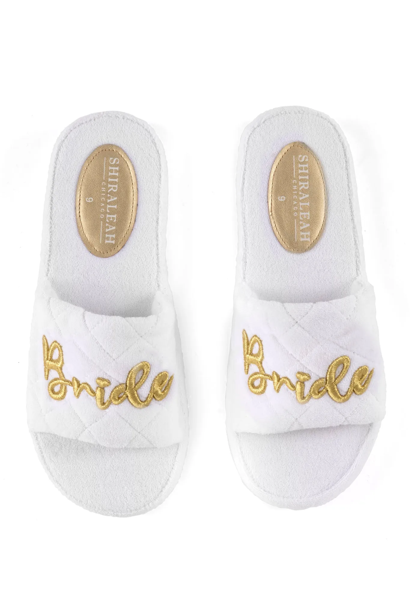 Shiraleah Terry "Bride" Pool Slides, White - FINAL SALE ONLY