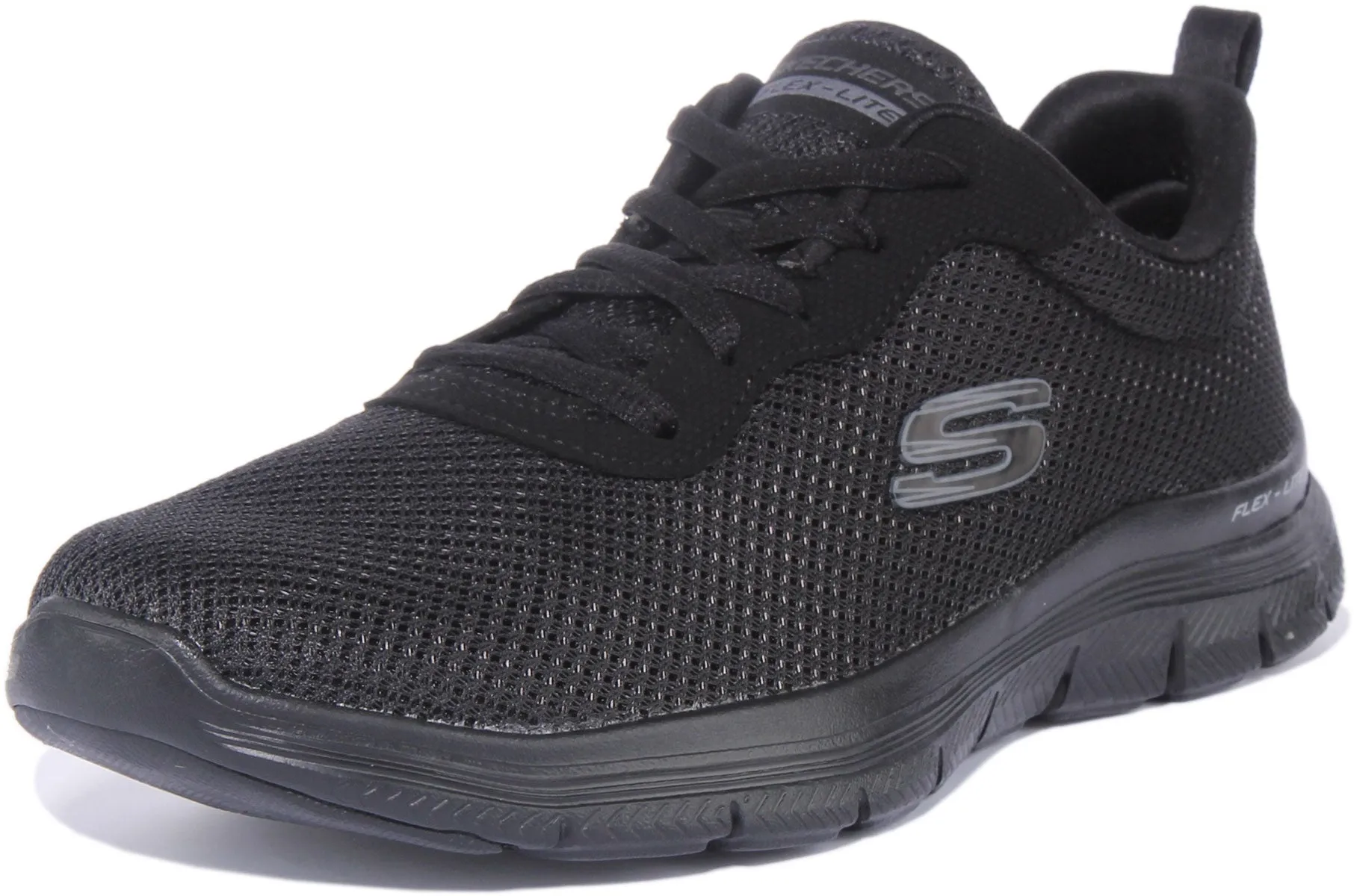 Skechers Flex Appeal 4.0 In All Black For Women