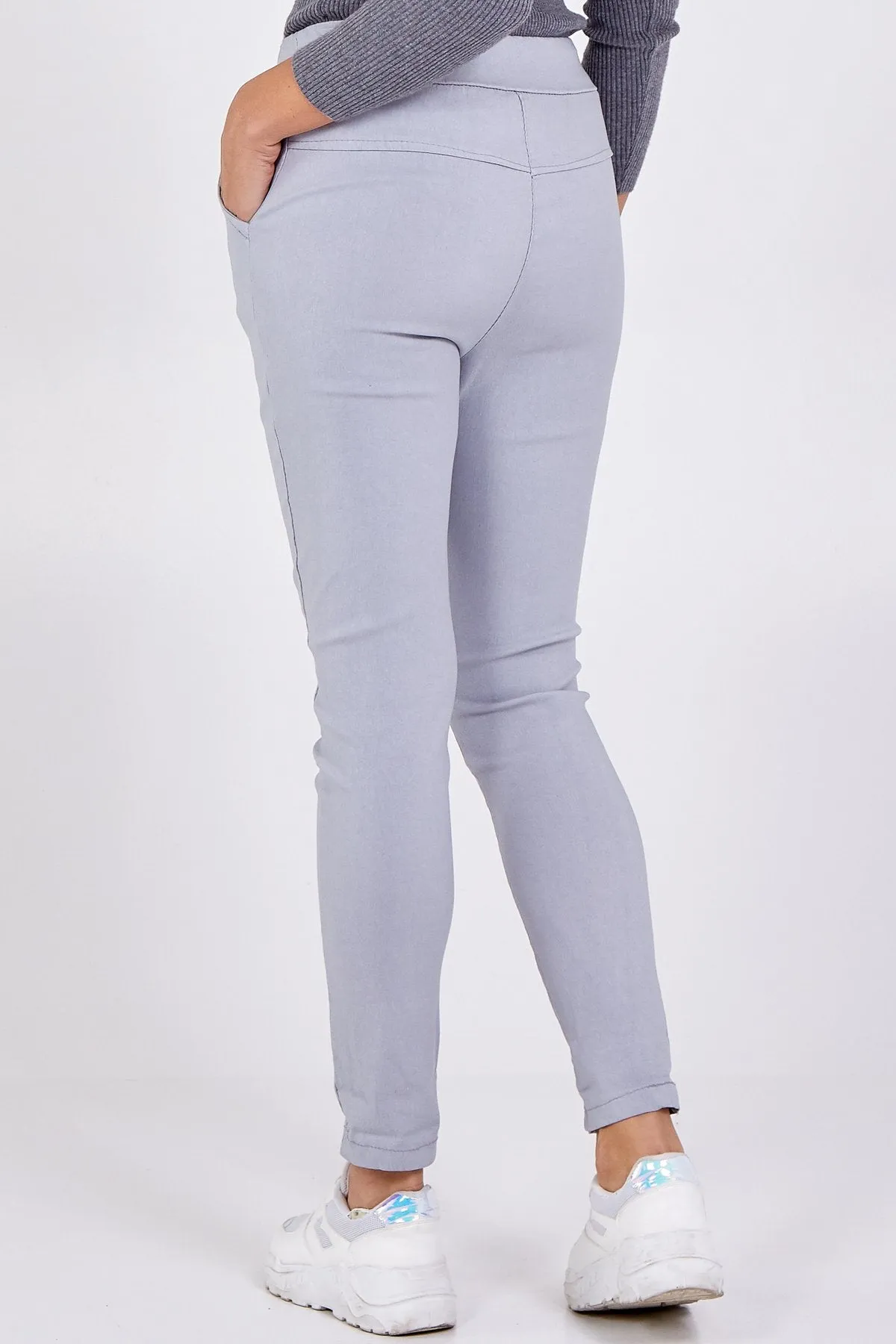 Smart Plain Magic Trouser - Light Grey - XL/XXL