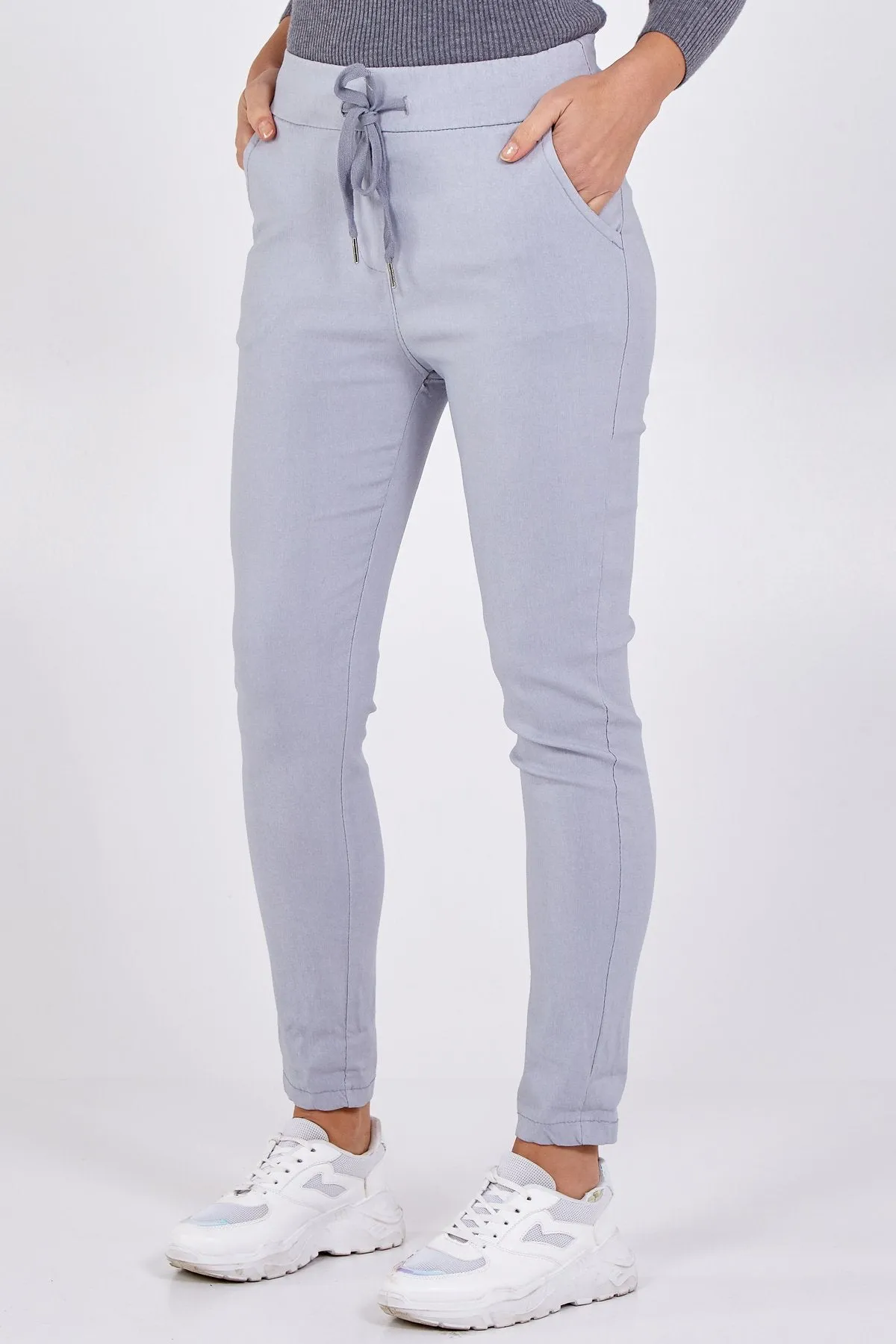 Smart Plain Magic Trouser - Light Grey - XL/XXL