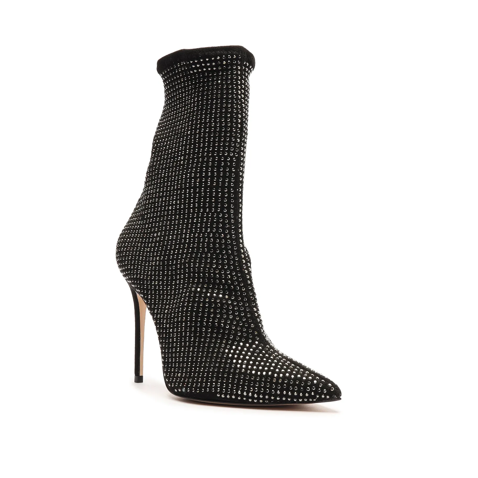 Sybil Suede & Rhinestones Bootie