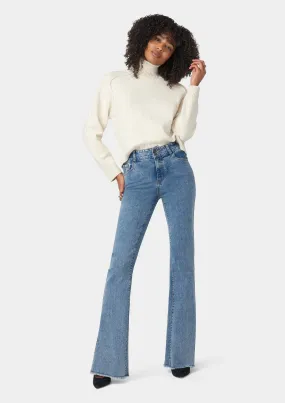 Tall Olivia Flare Jeans With Slit