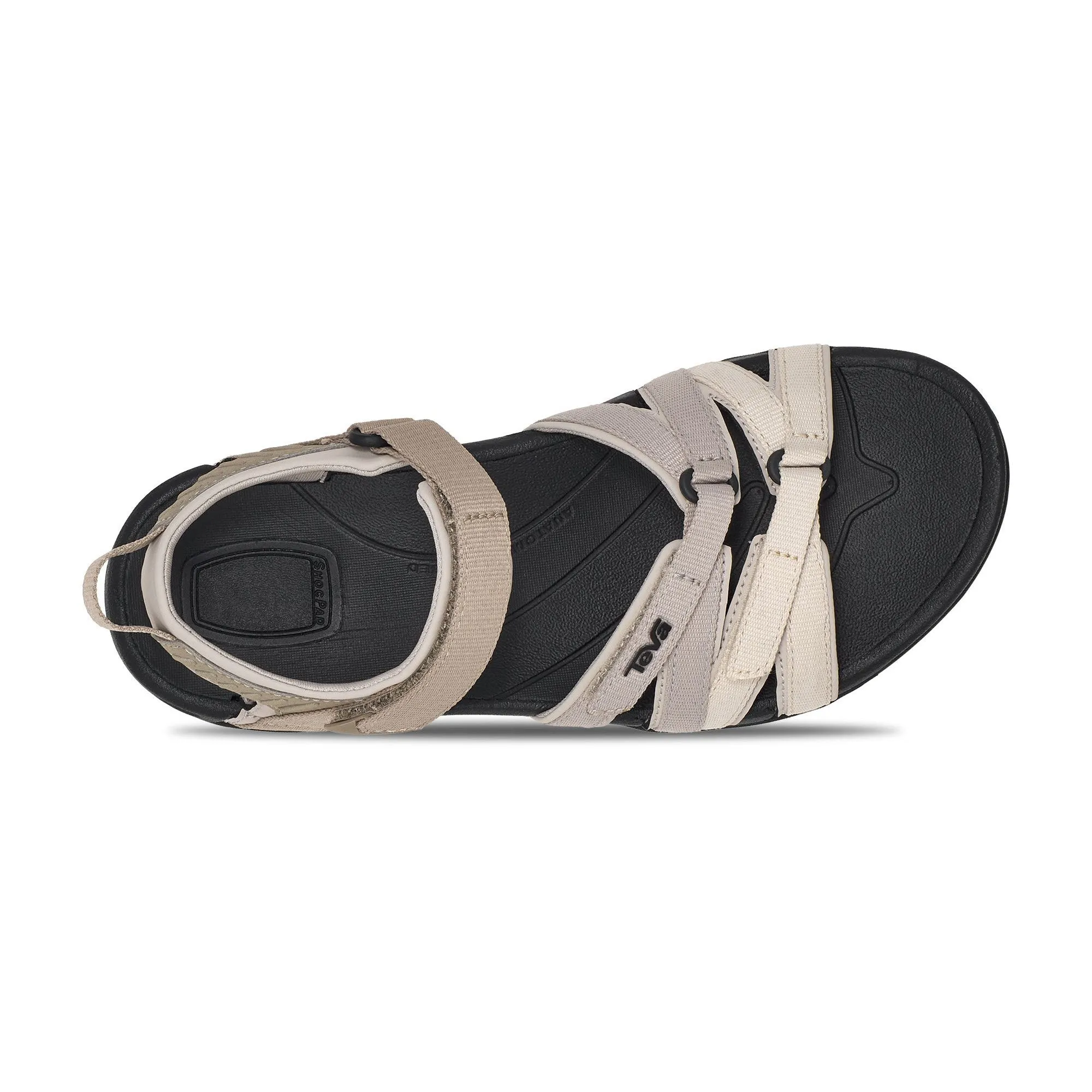 Teva Tirra Ladies Black/Birch Multi Vegan Touch Fastening Sandals