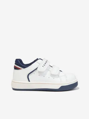 Tommy Hilfiger Boys Low Cut Velcro Trainers in White