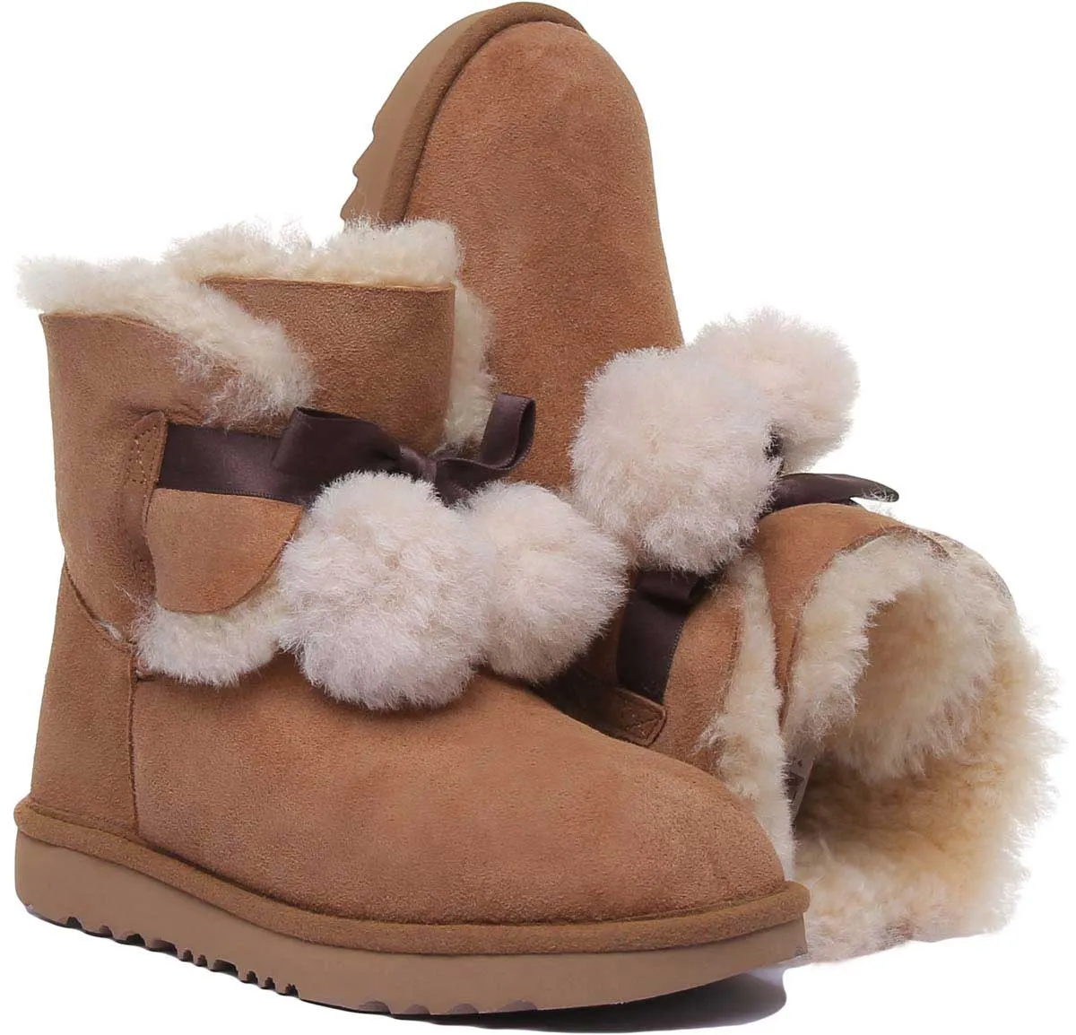 Ugg Australia K Gita In Chestnut For Kids