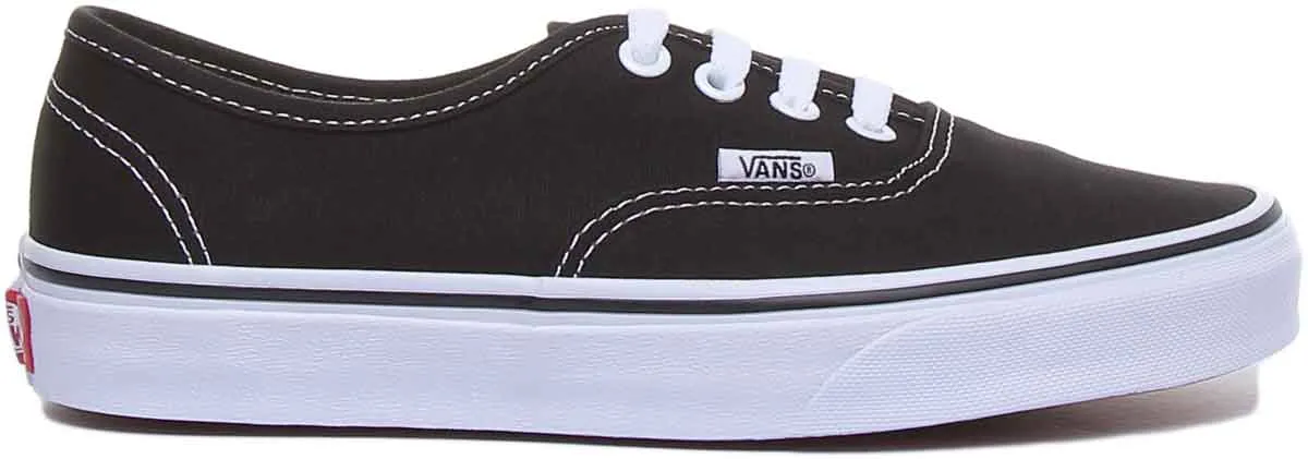 Vans Classic Authentic In Black White For Women