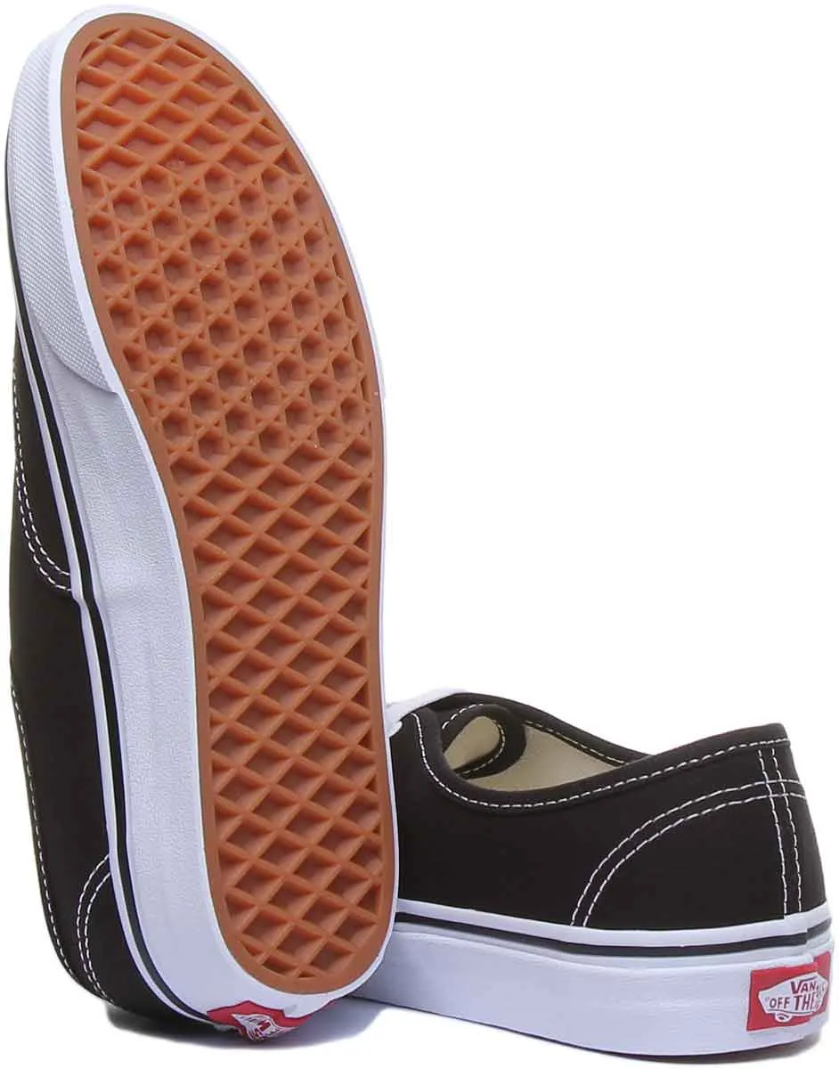 Vans Classic Authentic In Black White For Women