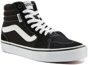 Vans Filmore High Top In Black White For Women