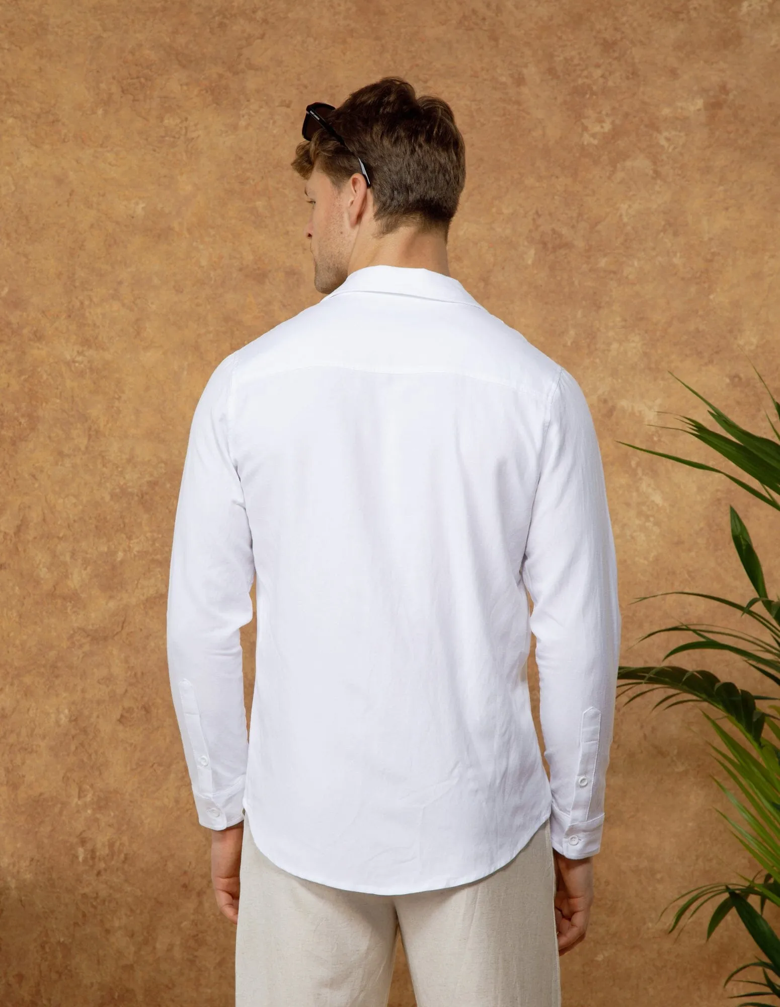 White Linen L/S Shirt