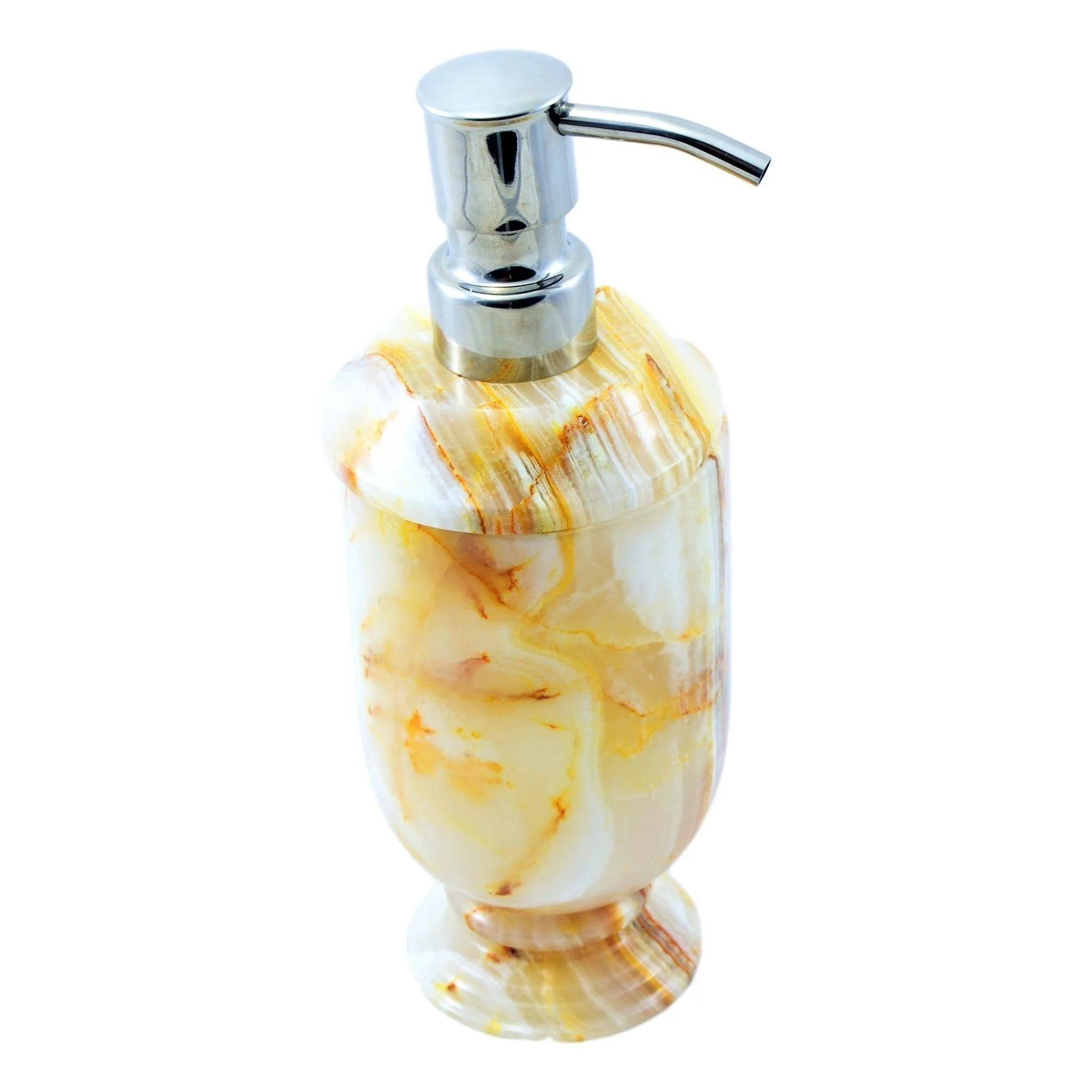 White Onyx Hand Soap & Lotion Dispenser