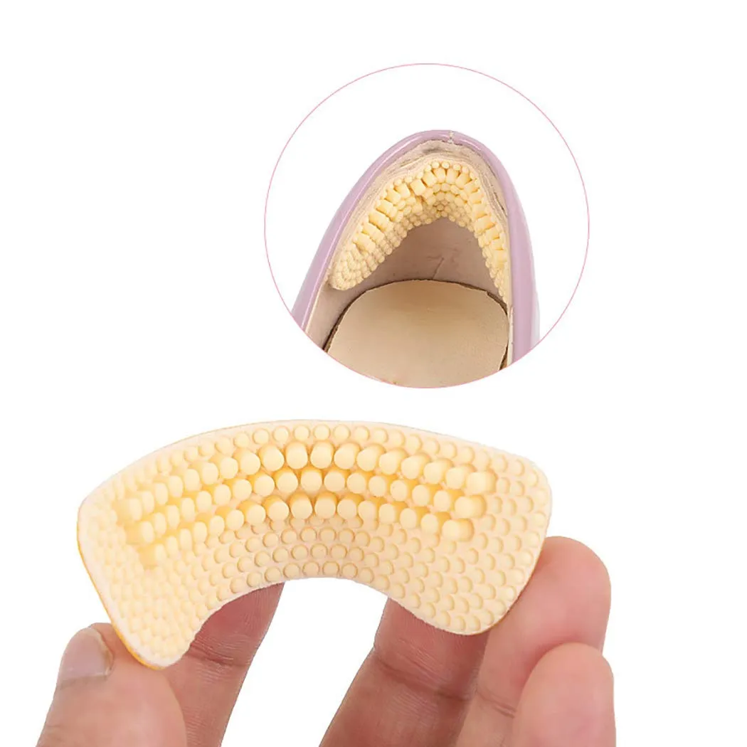 Women High Heel Pads 4D Non-slip Massage Shoe Pads Shoe Heel Cushions