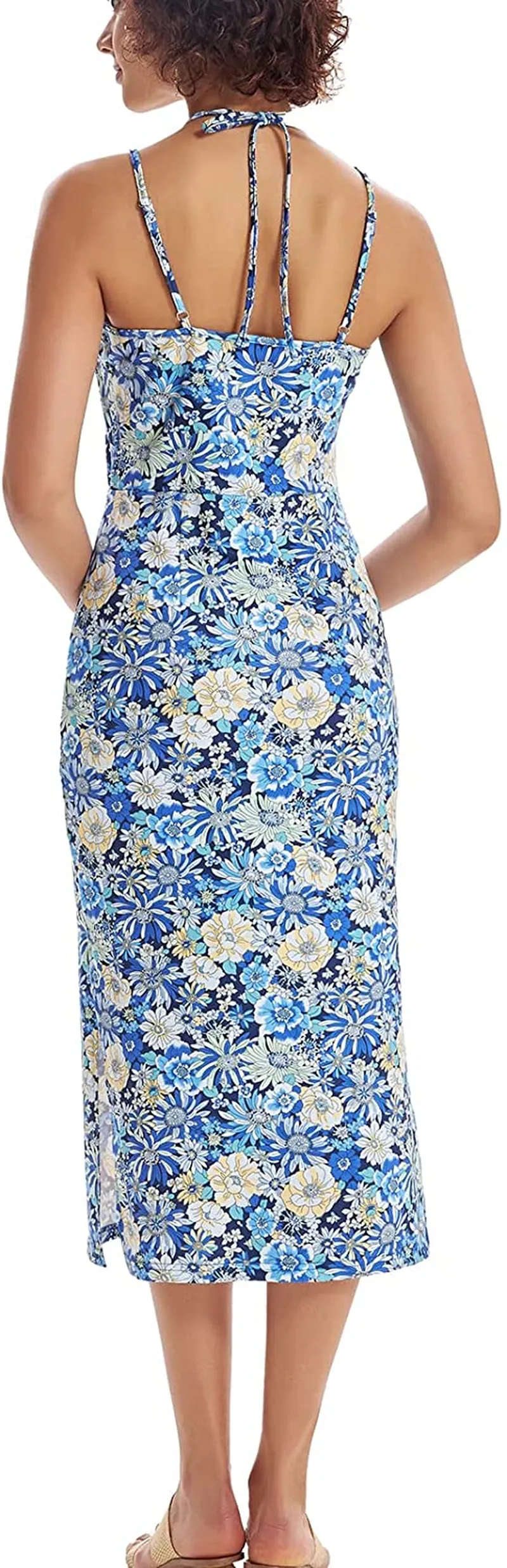 Women's Casual Sleeveless Floral Print Dress