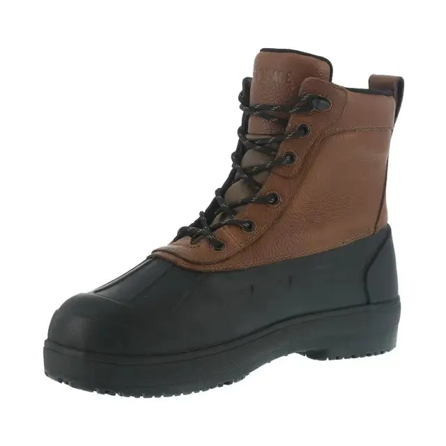 Women's Compound Composite-Toe Rubber Vamp Work Boot Black Brown