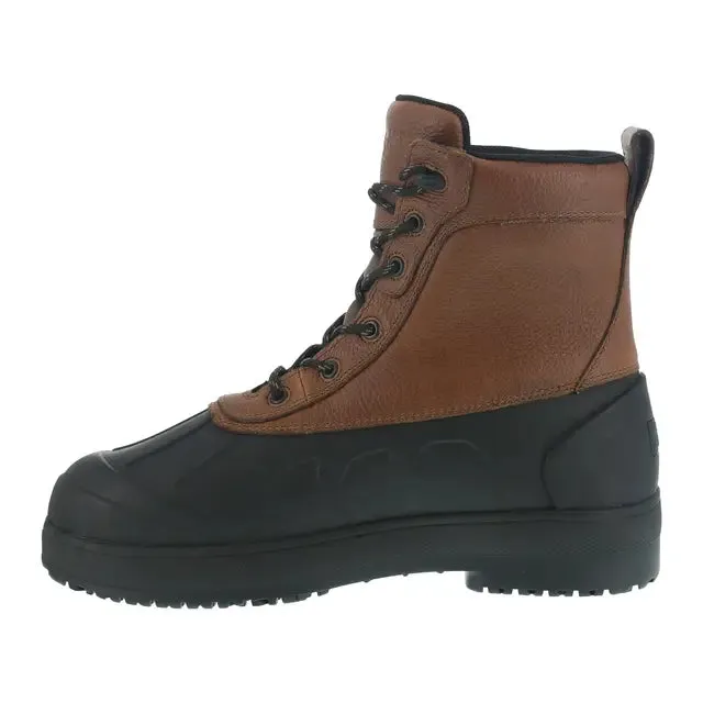 Women's Compound Composite-Toe Rubber Vamp Work Boot Black Brown