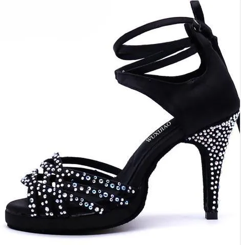 Women's Leatherette Customized Heel Latin Dance Shoes Salsa Shoes Ballroom Dance Shoes