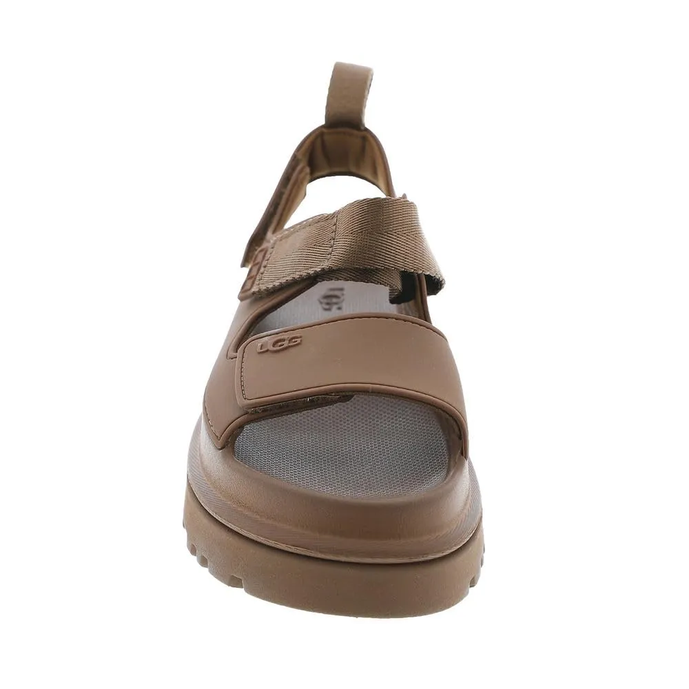 Women's Shoes UGG GOLDENGLOW Platform Sandals 1152685 BROWN