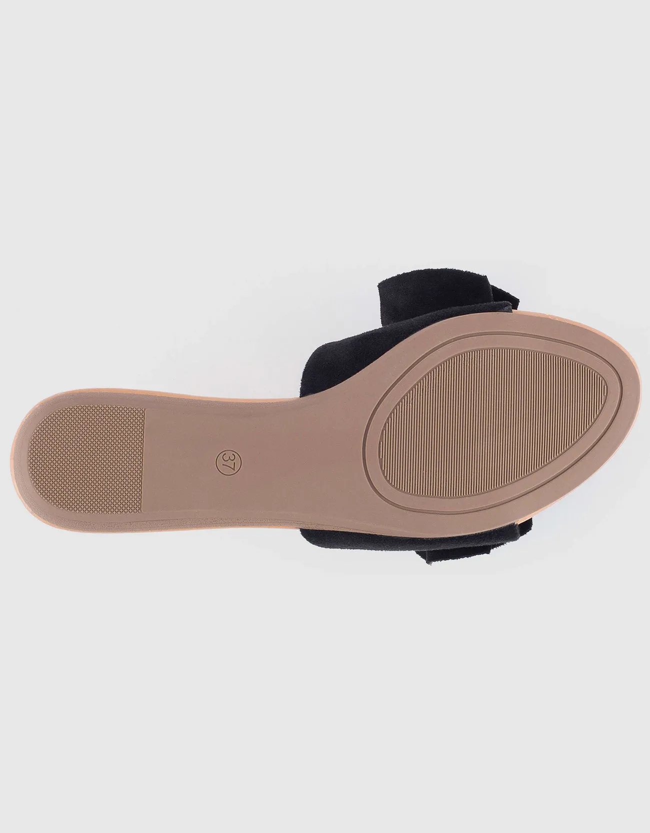 Women's Suede Bow Slide Sandals