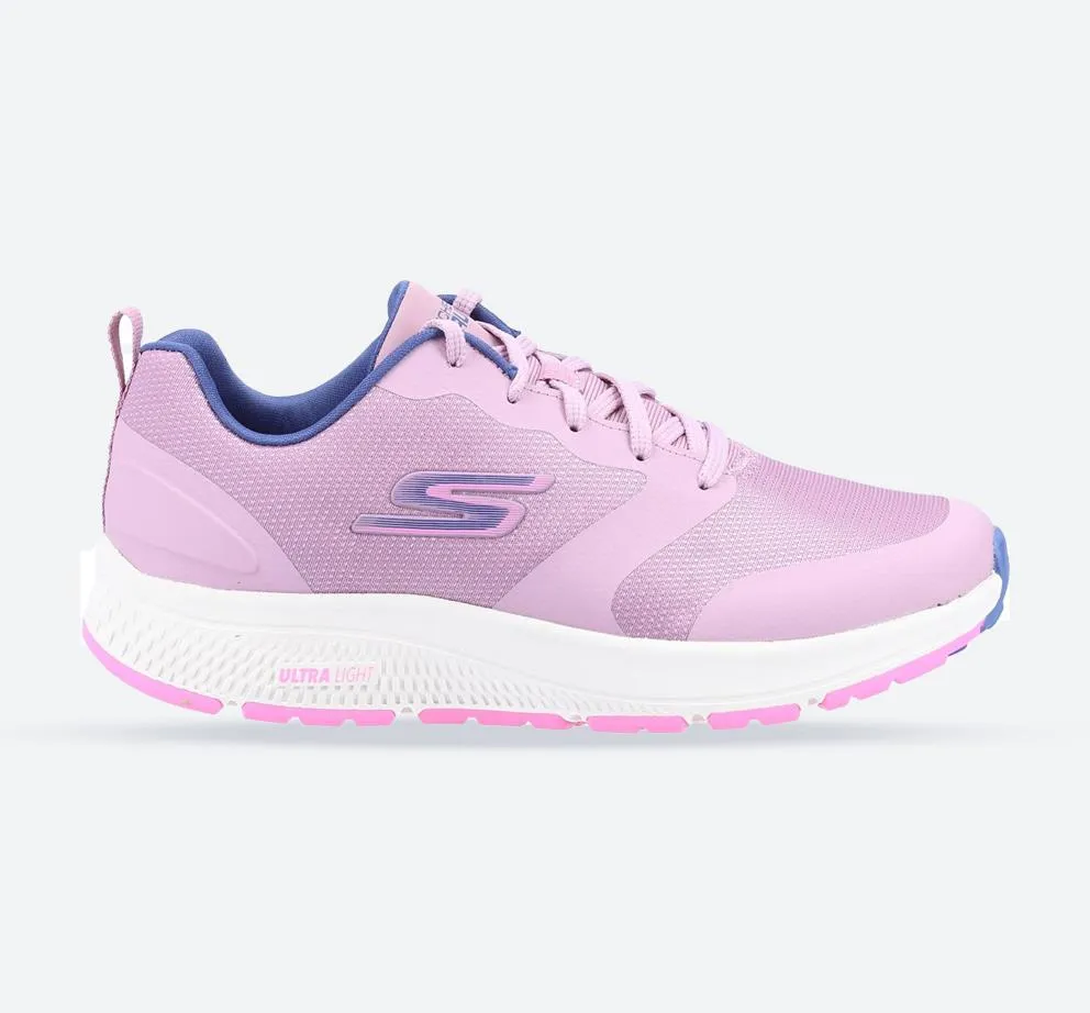 Women's Wide Fit Skechers 128275 GO RUN Consistent Lunar Night Trainers - Mauve