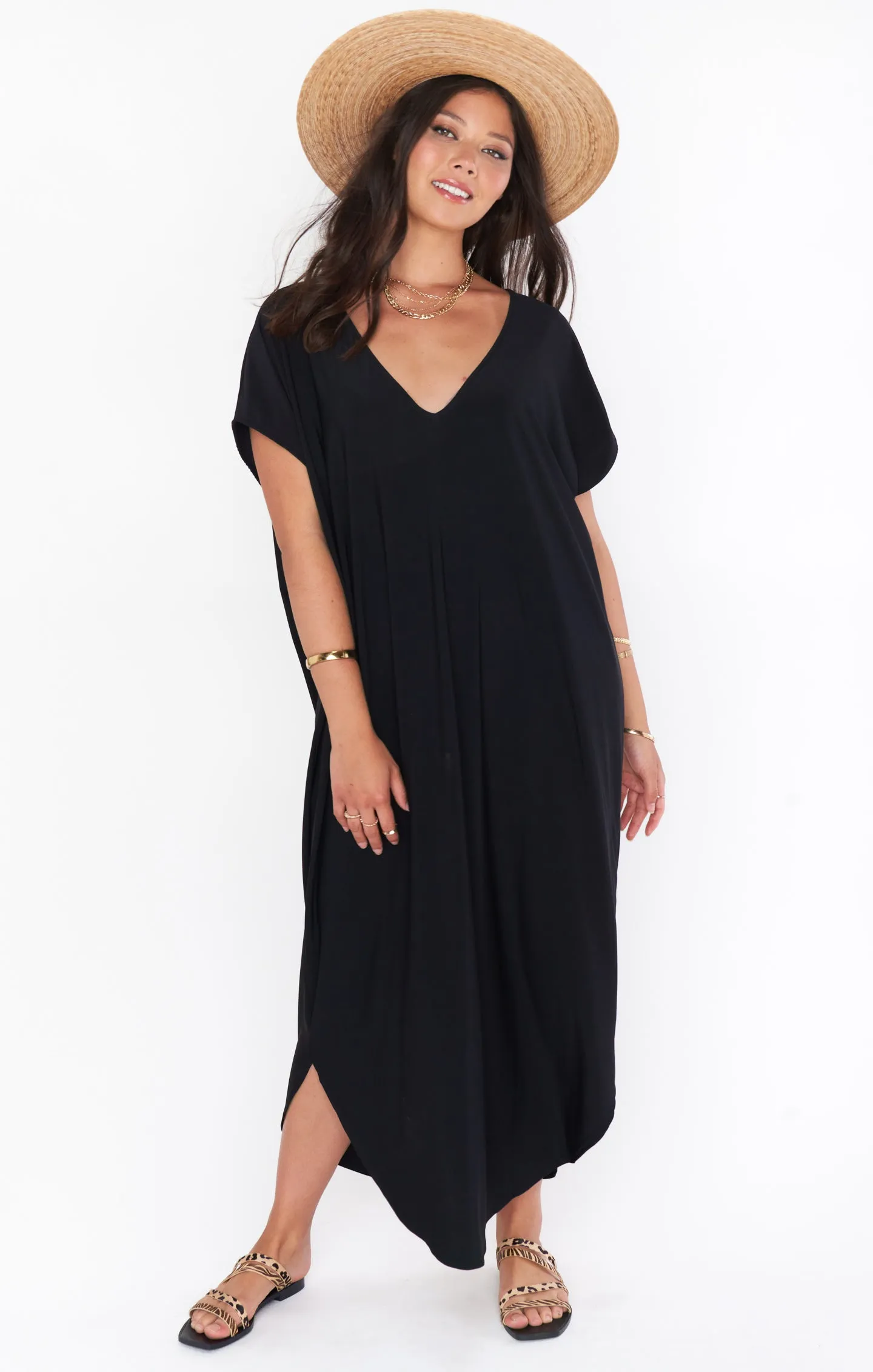 Worldly Caftan ~ Black