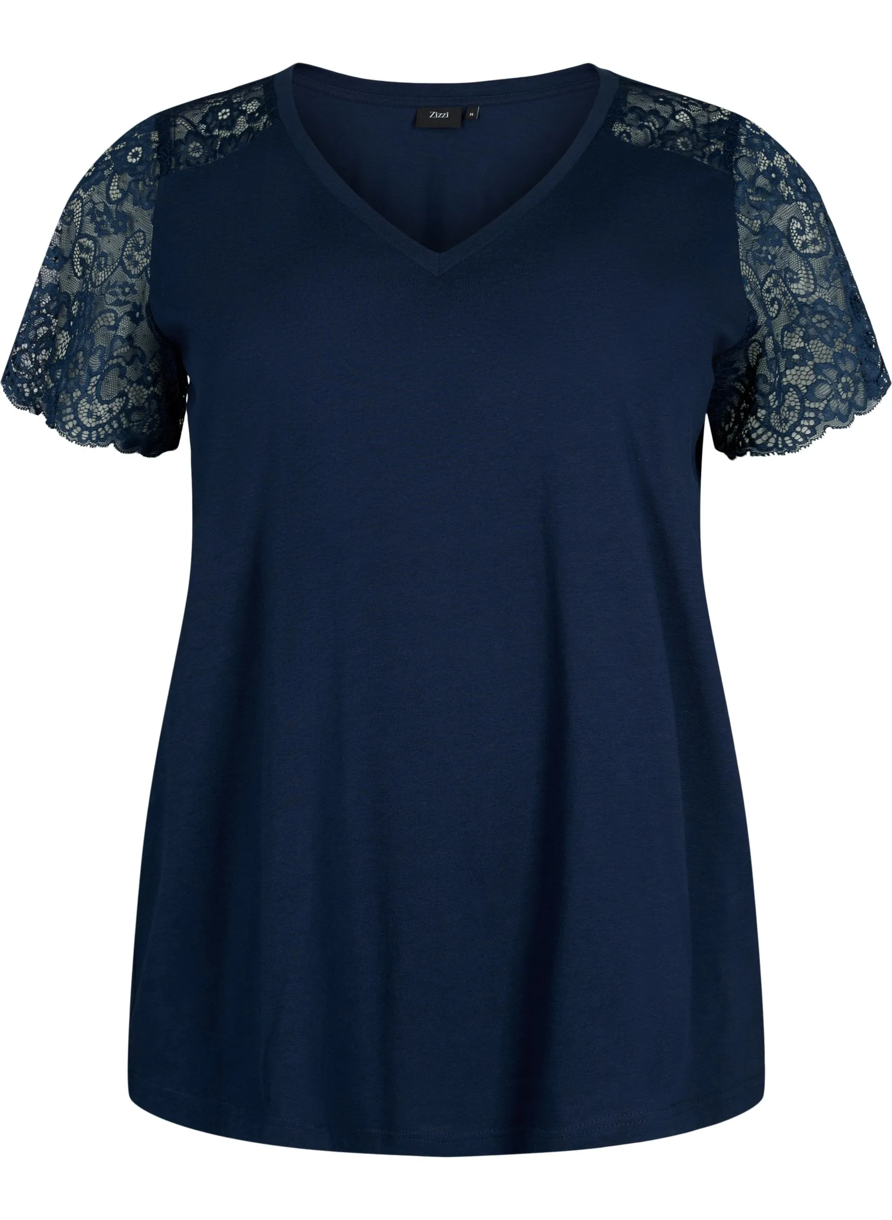 Zizzi Brynn T-Shirt in Navy